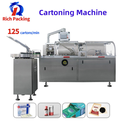 Liquid Condom Box Auto Cartoner Machine , 0.75KW Ampoule Packing Machine