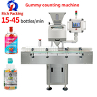 PLC Touch Control 8 Channel Automatic Counting Machine Bottling Gummy Bear Candy Tablet Capsule