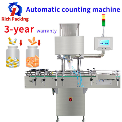 Capsule Pill Tablet Automatic Counting Machine 8 Channel Automatic 50 Bottles / Min