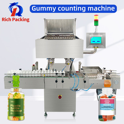 Candy Gummy Counting Imbottigliamento Counter Machine 16 canali automatico