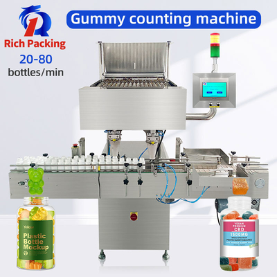 Fully Automatic Electronic Soft Candy Tablet Bottling Counting Machine Counter
