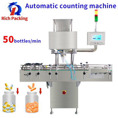 Escaneo de matriz de máquina de contador de píldoras a pequeña escala tres años de máquina de conteo
