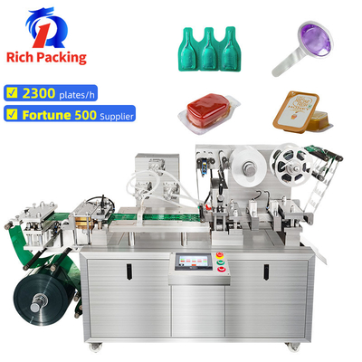 Automatic Blister Packing Machine Liquid Olive Oil Jam Sauce Ketchup Honey Butter Cheese Paste Marmalade Chocolate