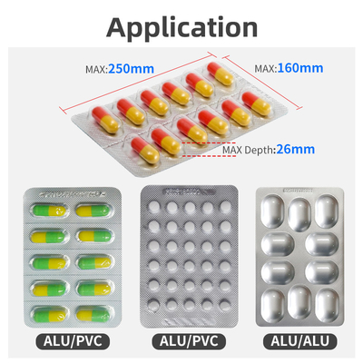 Flachplatten-Blisterverpackungsmaschine, vollautomatisch, hohe Geschwindigkeit, 236.000 Stück/Stunde