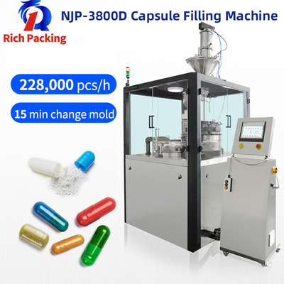 NJP-3800D Kullanımı Kolay Kapsül Dolum Makinesi İlaç Otomatik