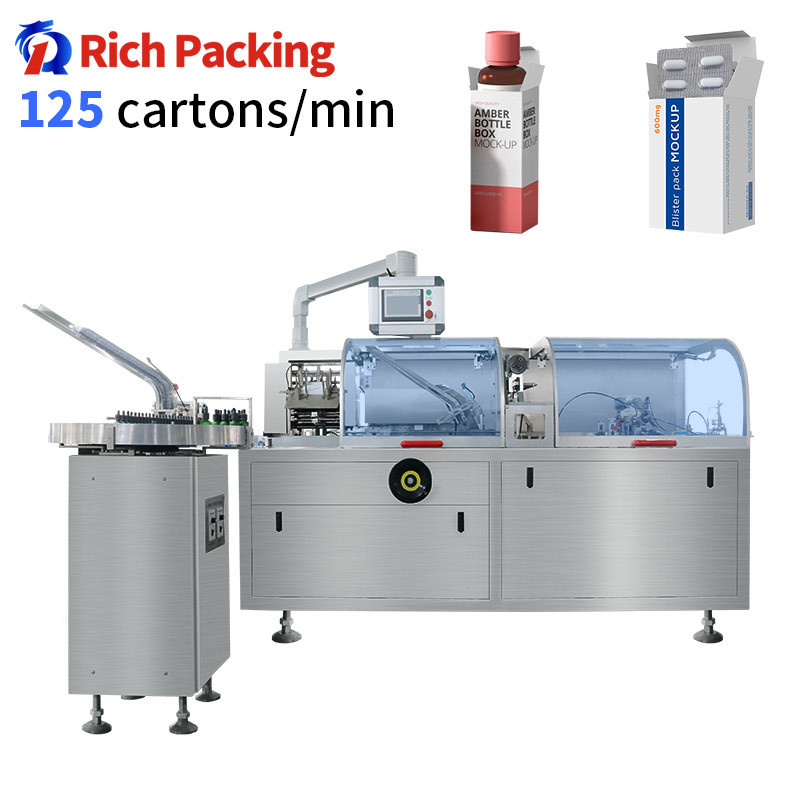 RQ-120W Cartoning Packing Machine Automatic High Speed Medical Cosmetic Mask