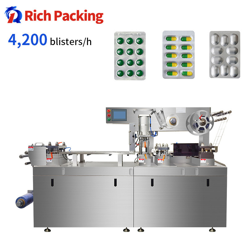 PVC Alu Blister Packing Machine Automatic Sealing Forming And Packaging Capsule Tablet