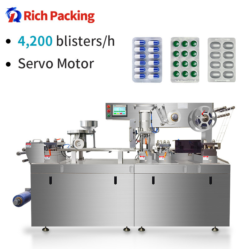 4200 Plates/h  Automatic Pill Blister Packing Machine With 36 Months Warranty