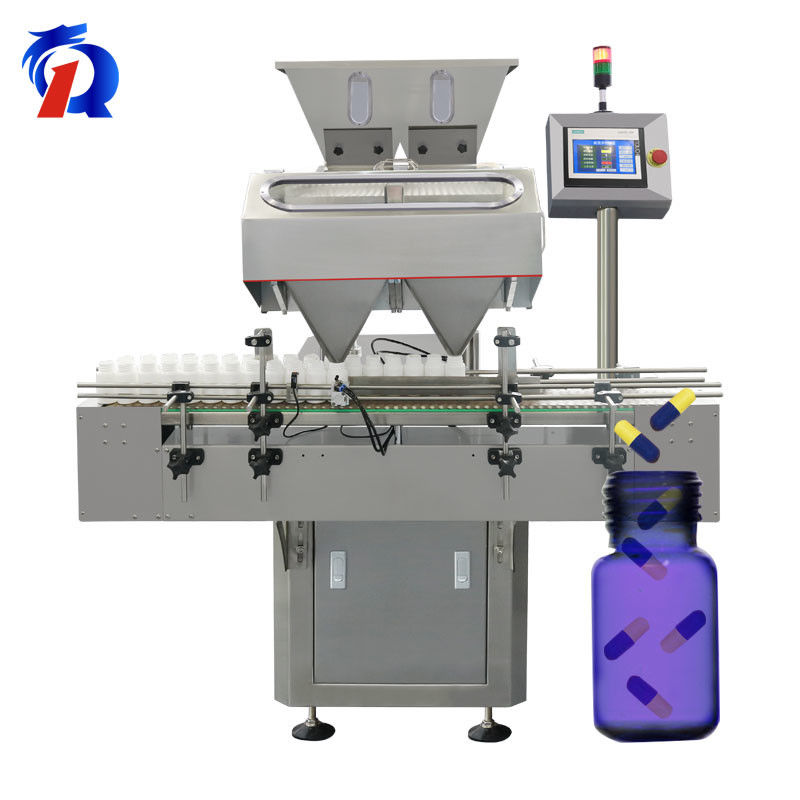 Three Level Dual - Channel 24 - Track Electronic tablet Counting and bottling Machine