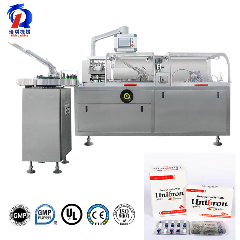Automatic Box Cartoning Machine For Blister Plate Medicine Syrup