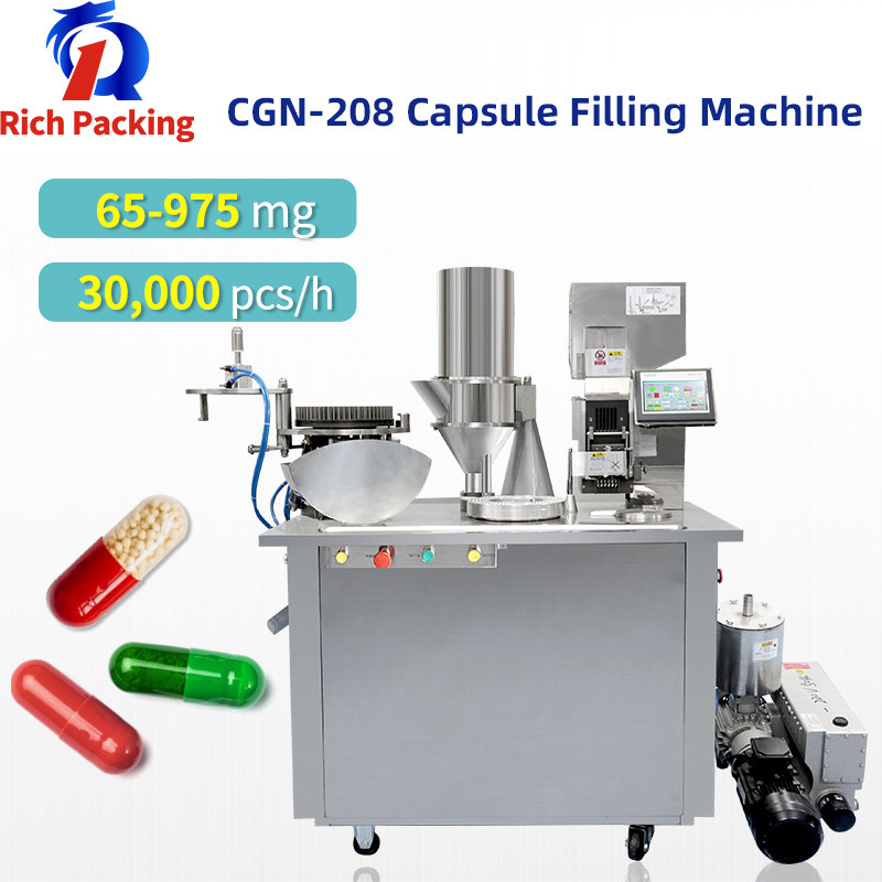 Semi Automatic Capsule Filling Powder Machine With Sowing Protective Device