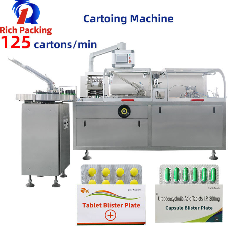RQ-ZHL-120W Free Spare Parts Automatic Coffee Stick Pack Cartoning Machine