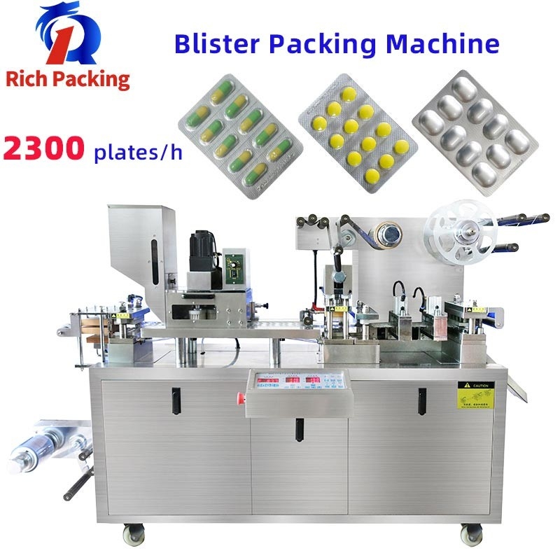 2300 Plates / H Blister Packing Machine DPP-90 80 Tablet Capsule Pill