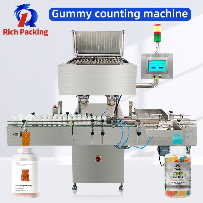 Vitamin Gummy Candy Bottle Counting Counter Machine High Accuracy Rate &gt; 99.98%