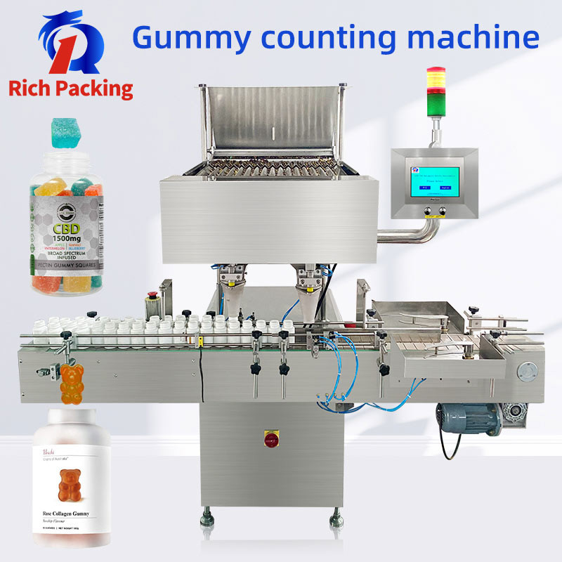 Electronic Gummy Candy Tablet Bottling Counting Machine Counter Fully Automatic