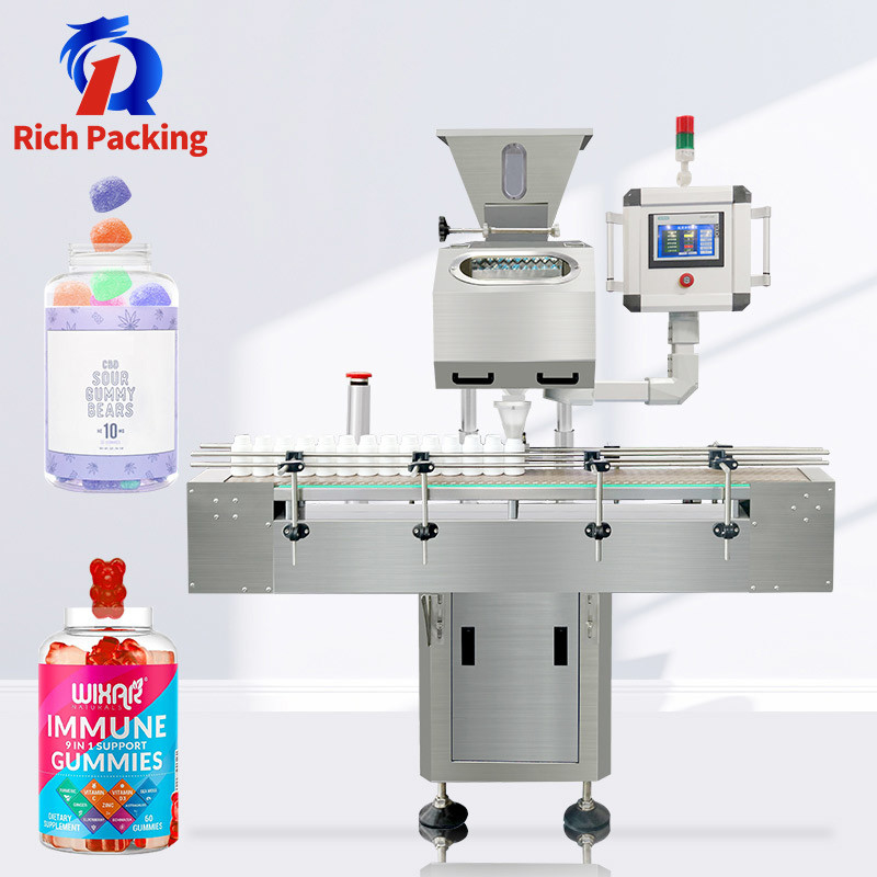 8 Channel Automatic Counting Machine Vibration Count Gummy Bear