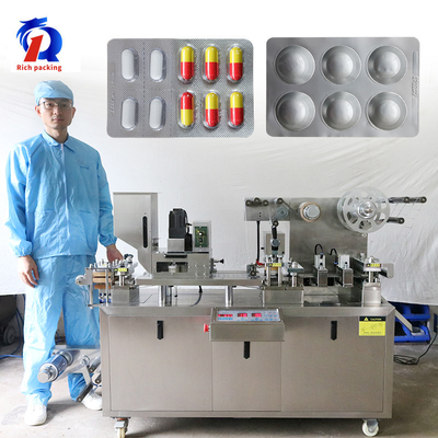 Blister Packing Machine For Tablet Pills Capsule Plates Aluminum Pvc