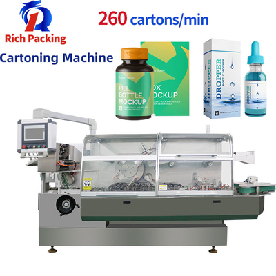 Fast Speed Soft Bag Bottle Powder Cartoning Packing Machine Low Failure Rate