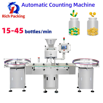 8 Channel Automatic Counting Machine Filling Bottle Tablet Capsule