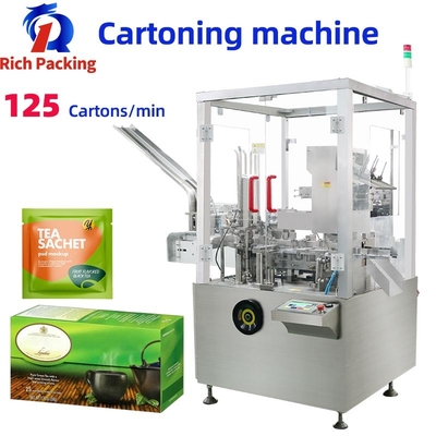 Full Automatic 120L Vertical Sachet Tea Bag Cartoning Pack Machine